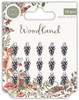 5 Pack Craft Consortium Woodland Metal Charms 15/Pkg-Silver Pine Comb CCMCHR18