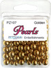 6 Pack - Buttons Galore Pearlz Embellishment Pack 15g-Golden - PRLZ-107 - 840934081160