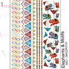 3 Pack - Dress My Craft Transfer Me Sheet A4-Elephants & Motifs - MCDP2191