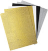 CousinDIY Glitter Sticky Back Foam Sheets 9"X12" 6/Pkg-Neutrals 40000601