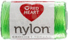 3 Pack - Red Heart Nylon Crochet Thread Size 18-Neon Bright Green - 138-9265 - 073650055515