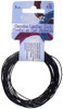3 Pack John Bead Dazzle-It Genuine Leather Cord 1mm Round 5yd-Black 75102001-01 - 623840443693