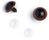 6 Pack - CousinDIY Shank Back Animal Eyes Brown 6/Pkg-20mm - 40000423-427