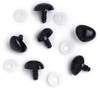 6 Pack - CousinDIY Shank Back Animal Noses 18mm 6/Pkg-Black - 40000424