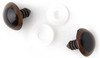 CousinDIY Shank Back Animal Eyes Brown 6/Pkg-18mm - 40000423-426