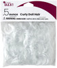 CousinDIY Curly Doll Hair .5oz-White 4000051-5 - 191648094152