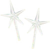 CousinDIY Ceramic Christmas Tree Stars 2.75"X1.875" 2/Pkg-Iridescent - 40000458