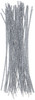 CousinDIY Tinsel Stems 3mmx12" 35/Pkg-Silver - 5A002F73-3