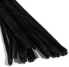 CousinDIY Chenille Stems 6mmx12" 25/Pkg-Black - A50026LQ-00470
