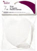 Cousin Plastic Canvas Shape 7 Count 3" 10/Pkg-Hearts Clear 40000742 - 191648095685