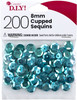 CousinDIY Cupped Sequins-Turquoise Peacock, 8mm 200/Pkg SQU40000-877 - 191648096712