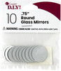 Round Glass Mirrors 0.75" 10/Pkg-Silver -40000668 - 191648095241