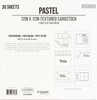 3 Pack Colorbok Textured Cardstock Pad 12"X12" 30/Pkg-Pastel 74643
