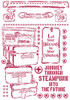 2 Pack Stamperia Stencil G 8.27"X11.69"-Luggage, Lady Vagabond KSG455