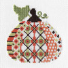 Colonial Needle Counted Cross Stitch Kit 4"X4.25"-Patterned Pumpkin 1 (14 Count) CN0086