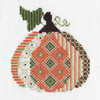 Colonial Needle Counted Cross Stitch Kit 4"X4.25"-Patterned Pumpkin 2 (14 Count) CN0087