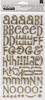 3 Pack American Crafts Thickers Stickers-Jewelry Box Glitter Alphabet 132/Pkg 376898 - 718813768986