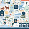 Welcome Baby Boy Cardstock Stickers 12"X12"-Elements - BB234014 - 787790408826