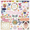 Paige Evans Wonders Chipboard Stickers 12"X12"-Icons & Phrase - PE004824 Paige Evans Wonders Chipboard Stickers 12"X12"-Icons & Phrase - PE004824