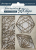 Stamperia Decorative Chips 5.5"X5.5"-Geometry SCB5.5XX-28