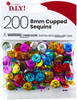 CousinDIY Cupped Sequins-Multi, 8mm 200/Pkg A50026NM-872 - 191648096668