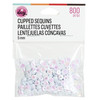 CousinDIY Cupped Sequins-White Iridescent, 5mm 800/Pkg - A50026NM-865 - 191648096590