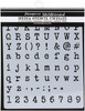 Stamperia Stencil 7.87"X9.84"-Alphabet & Numbers, Calligraphy KSTD061 - 5993110010876
