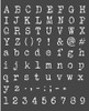 Stamperia Stencil 7.87"X9.84"-Alphabet & Numbers, Calligraphy KSTD061