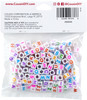 CousinDIY Alphabet Beads 6mm 160/Pkg-White With Multicolor Letters 40000445