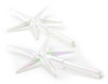 CousinDIY Ceramic Christmas Tree Stars 3.875"X2.625" 2/Pkg-Iridescent - 40000459
