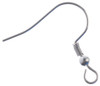 John Bead Stainless Steel Earring Fish Hook 10/Pkg-19mm 26140017