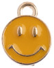 John Bead Sweet & Petite Charms-Happy Face Gold, 10x13mm 10/Pkg 32640464-45