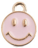 John Bead Sweet & Petite Charms-Happy Face Pink, 10x13mm 10/Pkg 32640464-47