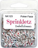 6 Pack Buttons Galore Sprinkletz Embellishments 12g-Poker Face BNK-123 - 840934087476