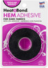 HeatnBond Hem Iron-On Adhesive for Dark Fabrics-.375"X10yd 3726 - 000943037262