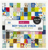 Bella Blvd Double-Sided Cardstock Stack 12"X12" 50/Pkg-Boy - BB2144 - 815462028925