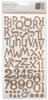 American Crafts Thickers Stickers-Jewelry Box Glitter Alphabet 132/Pkg 376898