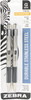 2 Pack Zebra G301 Stainless Steel Gel Retractable Pens .7mm 2/Pkg-Medium Point, Black Ink 41312 - 045888413122