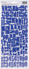 Sticko Alphabet Stickers 208/Pkg-Foam Blue 52-90147