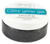 2 Pack Gina K Designs Glitz Glitter Gel 2.3oz-Black GKDGG-18132 - 000943181323