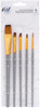 3 Pack - American Crafts Art Supply Basics Brush Set-5/Pkg - 354840 - 718813548403