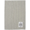 3 Pack Dunroven House Cream Ticking Stripe Tea Towel 20"X28"-Black Stripe K318-BLK - 875025001116