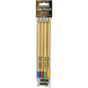 6 Pack Pepperell Real Slate Chalk Pencils 5/Pkg W/Sharpener-Assorted Colors SLTCLK02 - 725879100803