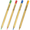 6 Pack - Pepperell Real Slate Chalk Pencils 5/Pkg W/Sharpener-Assorted Colors - SLTCLK02 6 Pack - Pepperell Real Slate Chalk Pencils 5/Pkg W/Sharpener-Assorted Colors - SLTCLK02