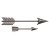 3 Pack Idea-Ology Metal Adornments 1.5" & 3" 6/Pkg-Antique Nickel Arrow TH93127