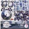 Ciao Bella Double-Sided Paper Pack 90lb 12"X12" 8/Pkg-Moon & Me, 8 Designs/1 Each CBT040 - 80527894344488052789434448