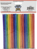 6 Pack - Pepperell Crafts Jumbo Craft Sticks 5.875"X.75" 75/Pkg-Colorful - WP11