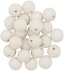 3 Pack Lia Griffith Cotton Spun Paper Balls 15mm 24/Pkg-White PLG42001