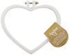 6 Pack Anchor Plastic Heart Shaped Embroidery Hoops -6" White A4405 - 073650051128