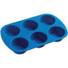 3 Pack Easy-Flex Silicone Muffin Pan-6 Cavity 2.75"X1.25" W4802